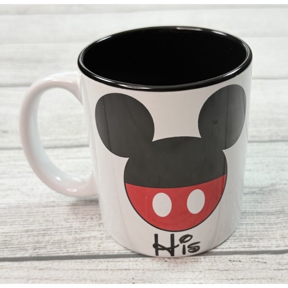 Disney Mickey Mouse “His” Mug Jerry Leigh Multicolor 10 oz - Picture 2 of 5